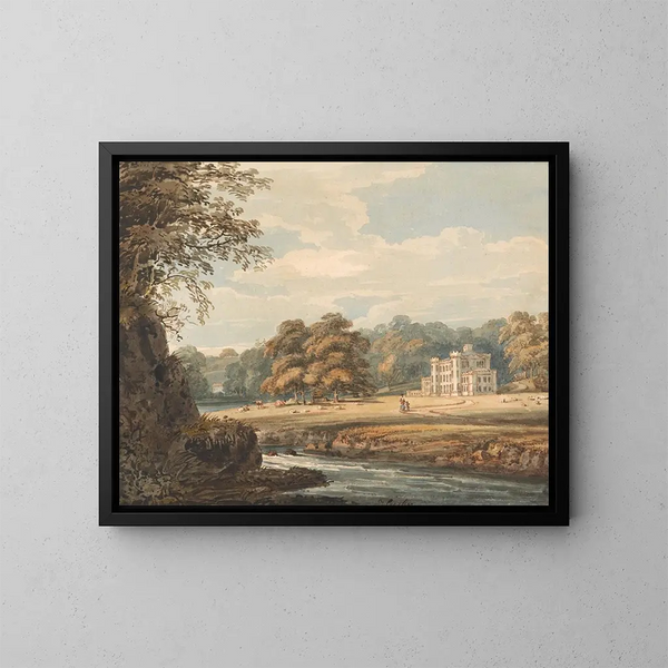 Maison de Chalfont, Buckinghamshire - Thomas Girtin — inramlat konstverk på väggen