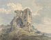 Château de Denbigh - Thomas Girtin — vy av konstverket