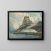 Château de Lindisfarne, Île Sainte-Marie, Northumberland - Thomas Girtin — inramlat konstverk på väggen