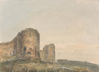 Château de Pevensey, Sussex - Thomas Girtin — vy av konstverket