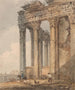 Temple d'Antoine et Faustine - Thomas Girtin — vy av konstverket