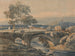 Le vieux pont à Devon - Thomas Girtin — vy av konstverket
