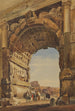 L'Arc de Titus et le Colisée Rome - Thomas Hartley Cromek — vy av konstverket