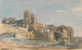 La cathédrale et le palais des papes Avignon - Thomas Hartley Cromek — vy av konstverket