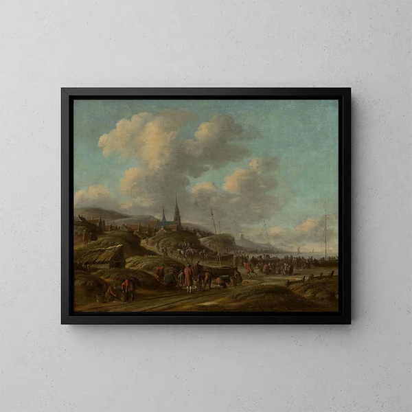 Côte à Scheveningen - Thomas Heeremans — inramlat konstverk på väggen