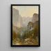 Vallée de Yosemite - Thomas Hill — inramlat konstverk på väggen