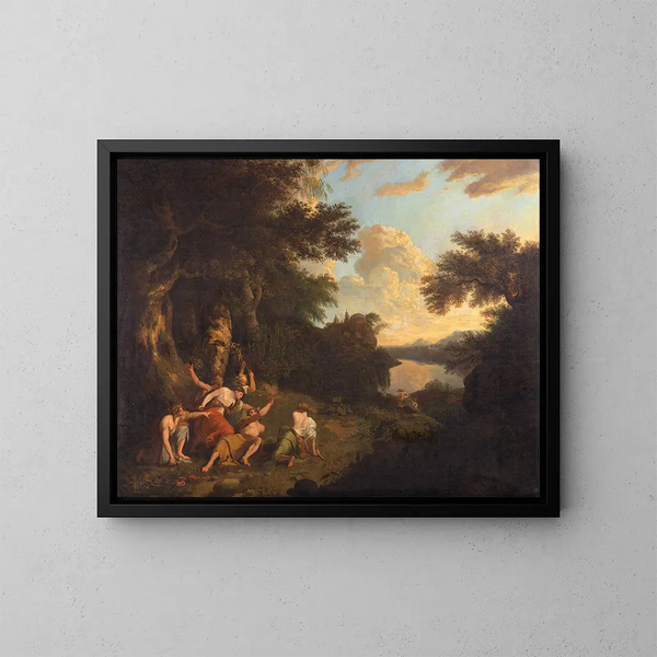 La Mort d'Orphée - Thomas Jones — inramlat konstverk på väggen