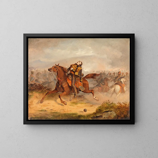 Thomas Jones Barker - The Charger of Captain Nolan Returning with his Dead Master.webp