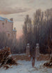 Le vieux domaine en hiver - Thomas Lochlan Smith — vy av konstverket