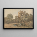 Le Donjon et la Porte du Château de Ludlow, Shropshire - Thomas Lound — inramlat konstverk på väggen
