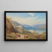 Le couvent de Madonna del Sasso, Lac Majeur, Italien - Thomas Miles Richardson — inramlat konstverk på väggen