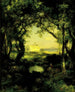 Une Hacienda Mexicaine Lac Cuitzeo - Thomas Moran — vy av konstverket
