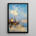 Vue de Venise - Thomas Moran — inramlat konstverk på väggen