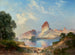 En indisk paradis, grön flod, Wyoming - Thomas Moran — vy av konstverket