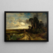 Ramener le bétail, côte de Floride - Thomas Moran — inramlat konstverk på väggen