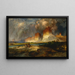 Falaises du haut fleuve Colorado Territoire du Wyoming - Thomas Moran — inramlat konstverk på väggen