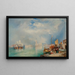 Entré till Grand Canal i Venedig - Thomas Moran — inramlat konstverk på väggen
