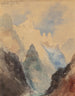 Du haut de Great Fall Yellowstone - Thomas Moran — vy av konstverket