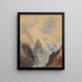Du haut de Great Fall Yellowstone - Thomas Moran — inramlat konstverk på väggen