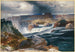 de stora fallen i Snake-floden, Idaho-territoriet - Thomas Moran — vy av konstverket