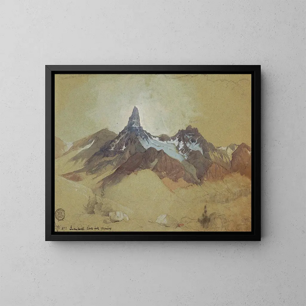 Pic Index, Clarks Fork, Wyoming - Thomas Moran — inramlat konstverk på väggen