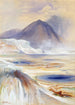 varma källor i Mammoth Yellowstone - Thomas Moran — vy av konstverket