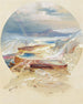 Terrasse Minerva Yellowstone - Thomas Moran — vy av konstverket