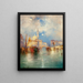 Lever de lune à Chioggia, Venise - Thomas Moran — inramlat konstverk på väggen