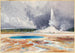 Old Castle Geyser - Thomas Moran — vy av konstverket