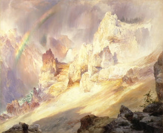 Thomas Moran - Rainbow Over The Grand Canyon Of The Yellowstone.webp