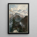 Sommet de la Sierra Nevada - Thomas Moran — inramlat konstverk på väggen