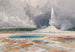 Le Château Geyser, Upper Geyser Basin, Yellowstone nationalpark - Thomas Moran — vy av konstverket