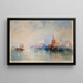 La lagune regardant vers Santa Maria della Salute - Thomas Moran — inramlat konstverk på väggen