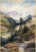 La montagne de la Sainte-Croix Colorado - Thomas Moran — vy av konstverket