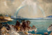 Le Bras Sud du Lac Yellowstone Parc National de Yellowstone Territoire du Wyoming - Thomas Moran — vy av konstverket
