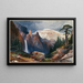 Chutes de la Tour et Montagne de Soufre, Yellowstone - Thomas Moran — inramlat konstverk på väggen
