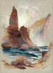 Tour à Tower Falls Yellowstone - Thomas Moran — vy av konstverket