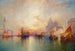 Venise Grand Canal vid solnedgången - Thomas Moran — vy av konstverket