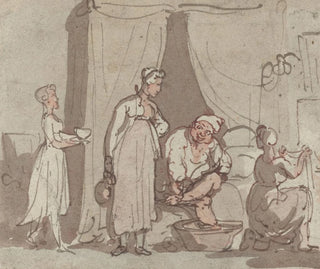 Thomas Rowlandson - The Foot Bath.webp