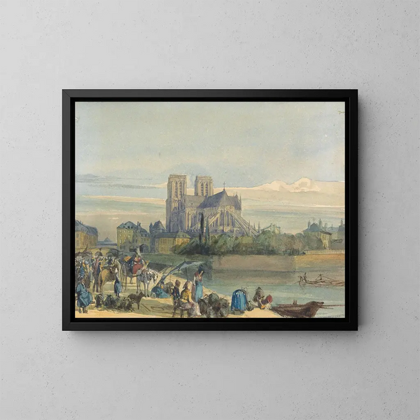 Notre-Dame de Paris - Thomas Shotter Boys — inramlat konstverk på väggen