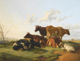 Thomas Sidney Cooper - Cattle Grazing In Canterbury Meadows.webp