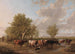 Traversée d'un ruisseau en banlieue de Canterbury - Thomas Sidney Cooper — vy av konstverket