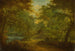 landskapsbild med en skog, en bäck och en fiskare - Thomas Smith de Derby — vy av konstverket