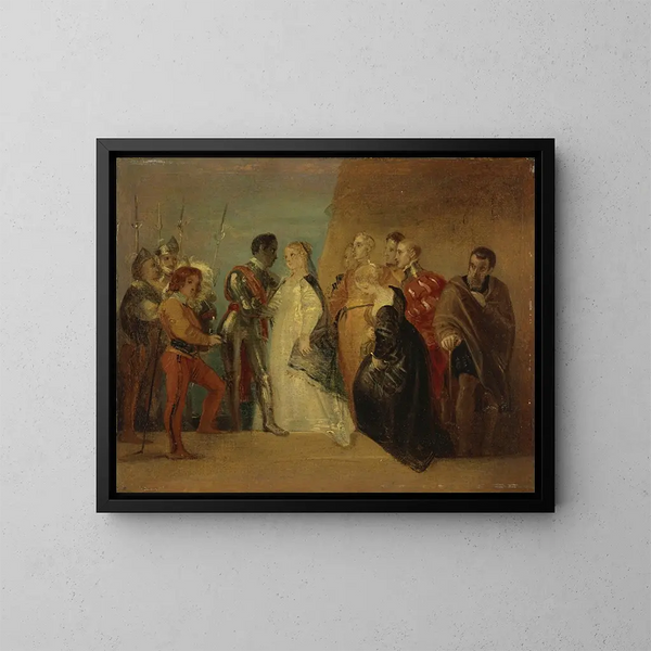 Le Retour d'Othello Acte II Scène II - Thomas Stothard — inramlat konstverk på väggen