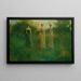 I trädgården - Thomas Wilmer Dewing — inramlat konstverk på väggen