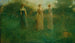 I trädgården - Thomas Wilmer Dewing — vy av konstverket