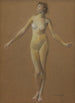 Studie av naken - Thomas Wilmer Dewing — vy av konstverket