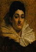Porträtt av Frances C Houston - Thomas Wilmer Dewing — vy av konstverket