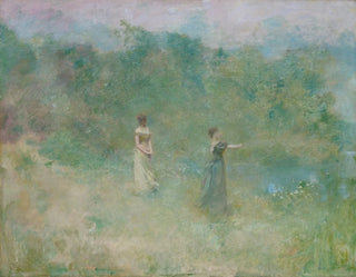 Sommar - Thomas Wilmer Dewing — vy av konstverket