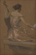 Le Musicien - Thomas Wilmer Dewing — vy av konstverket